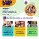 Poster promozionale Il Farù Sport 2026/2027 con date 14/09/2026–26/06/2027 e foto di bambini in aula; mostra nomi delle scuole.